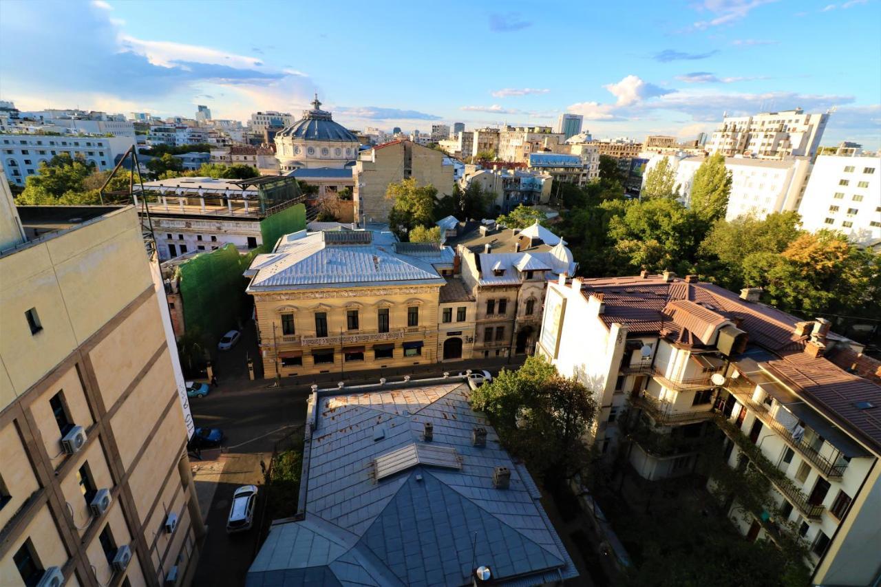 Athenee Palace Apartment - Panoramic View Terrace & Balcony - Free Minibar Bucureşti Exterior foto